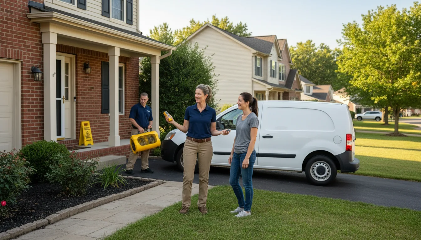 Residential water damage restoration in Marion, NC
